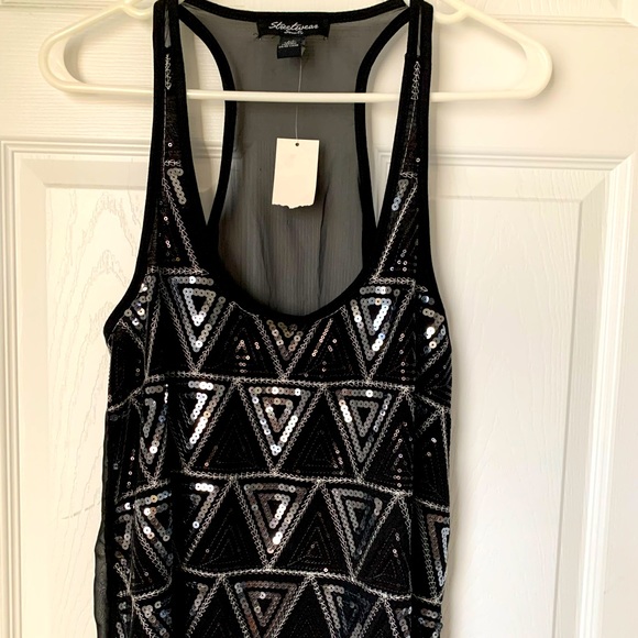 NWT Streetwear Society Sequin Tank Size S - Picture 1 of 3